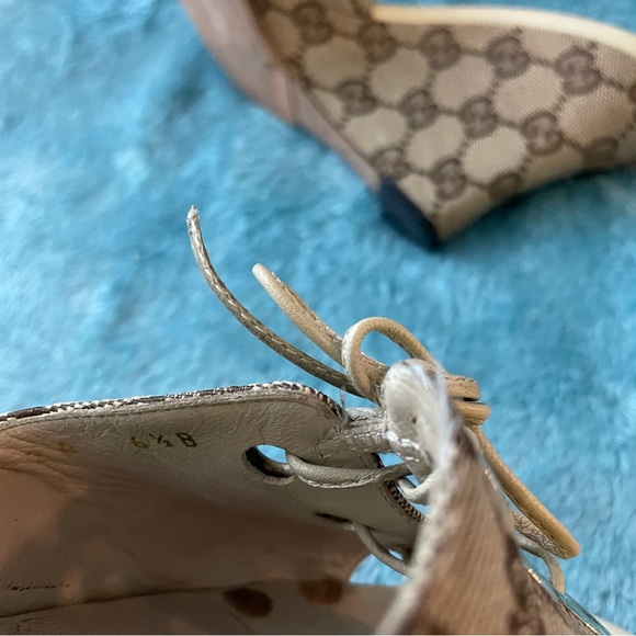 Gucci monogram wedges - Picture 5 of 7